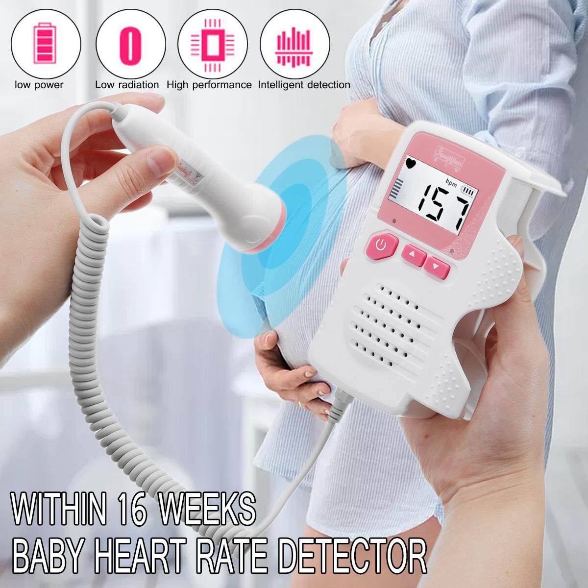 Fetal Doppler Portable Baby Prenatal Heart Rate LCD Heartbeat Detector
