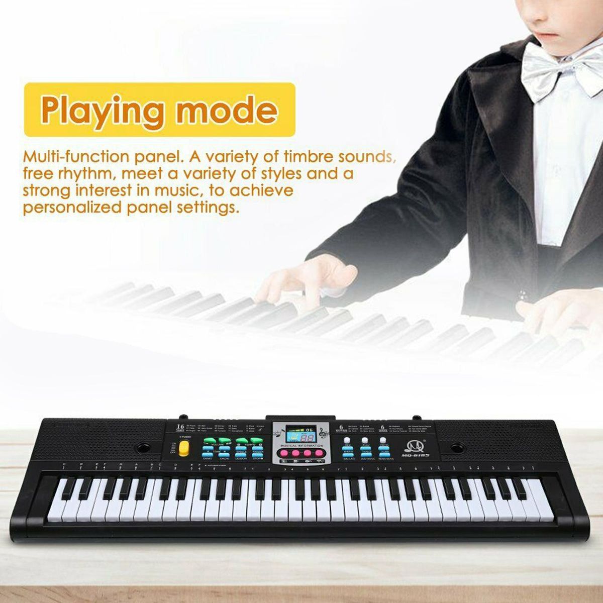 61 Keys Digital Music Electronic Keyboard Key  50x14cm