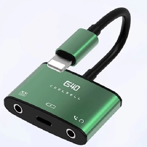 3 In 1 Dual 3.5mm Headphone Jack Adapter