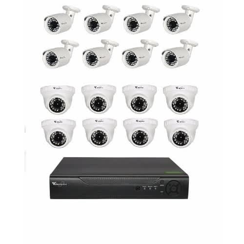 16 Channel Cctv Camera Complete Security Surveillance Kit - 5tb Hdd