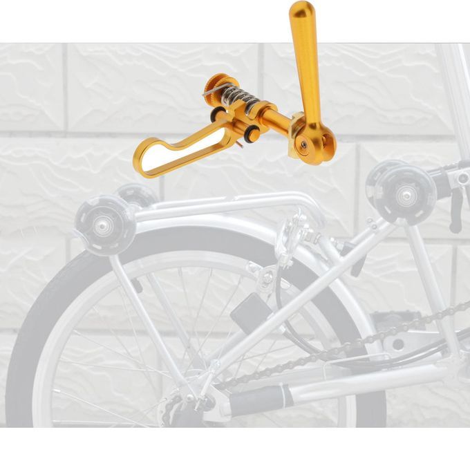 Bicycle Seatpost Clamp Brompton Folding Bike Saddle Post Golden Round