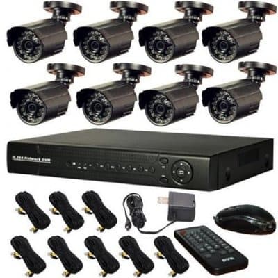 CCTV Security Recording System 8 Camera with Internet and 3G Phone Viewing