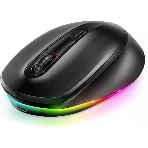 Triple Mode (bt3.0/5.0+usb) Wireless Rechargeable Bluetooth Mouse For Macbook