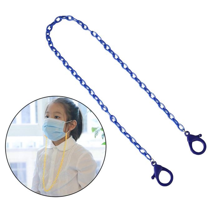 2xFace Mask Lanyard Face Shield Holder Necklace Cord Glasses Dark Blue
