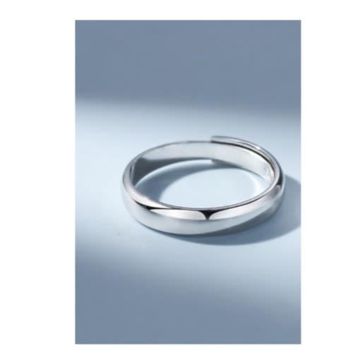 Sterling Men's Adjustable Wedding Ring With Free Ring Box