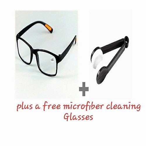Unisex Reading Glasses +2.00 And A Free Microfiber Cleaning Spectacles