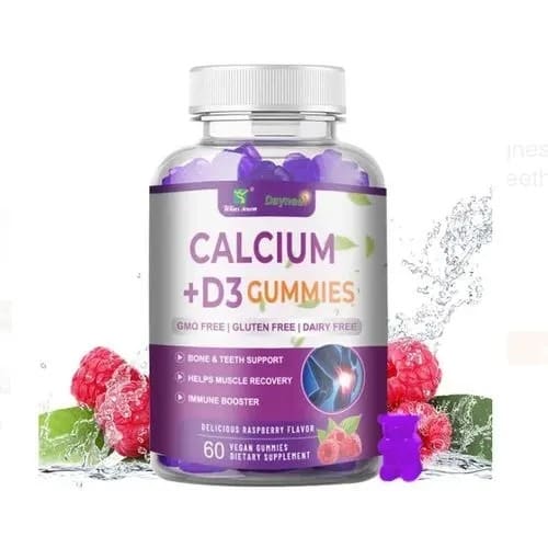Calcium + D3 Gummies Dietary Supplement Immune Booster - 60 Gummies