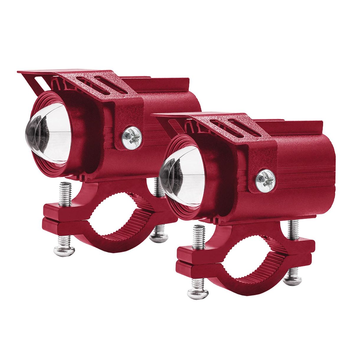 2 Pack Motorcycle Spot Lights 60W Motorcycle LED Driving Lights Fog Lamps White Yellow Headlights for Motorcycle Bike Car ATV SUV Tractor Truck Boat