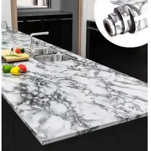 Marble Self Adhesive Waterproof And Oil Wallpaper - 5m
