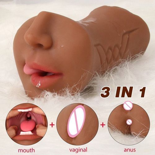 3in1 Male Masturbator 3D Vaginal Masturbation Toy