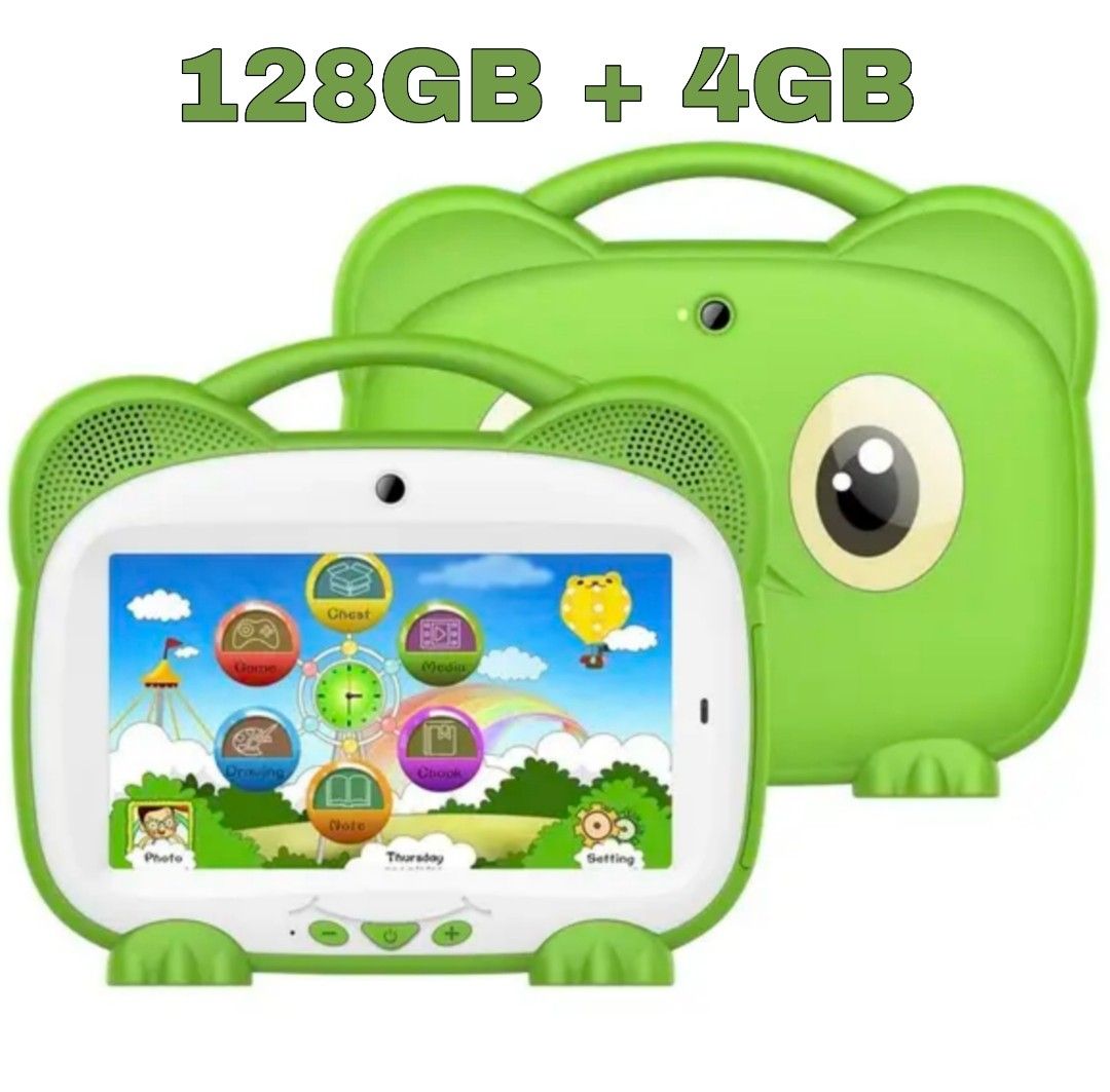 7" Kids Educational Children Tablet 128GB Storage 4GB RAM - Dual SIM
