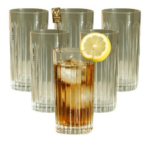 Classic Highball Glass Beer Mug Straight Cup 420ml 6pcs