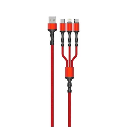 Lc93 3 In 1 Cable For Mobile Phone - Micro Type C - Plugdata Transfer Line