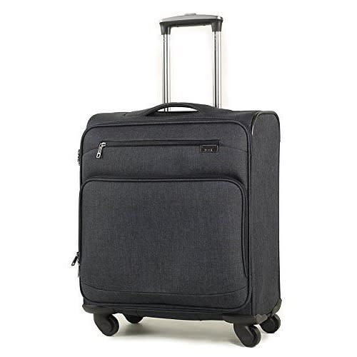 Madison Lightweight Four Wheel Spinner Suitcase - Black - 56cm