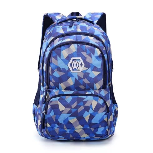 Waterproof  Aztec Teenager School/laptop Backpack - 18" -blue