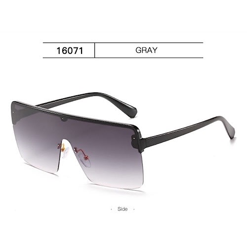 Oversized Square Sunglasses - Grey