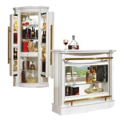 Complete Set Of Royal Wine Bar- White