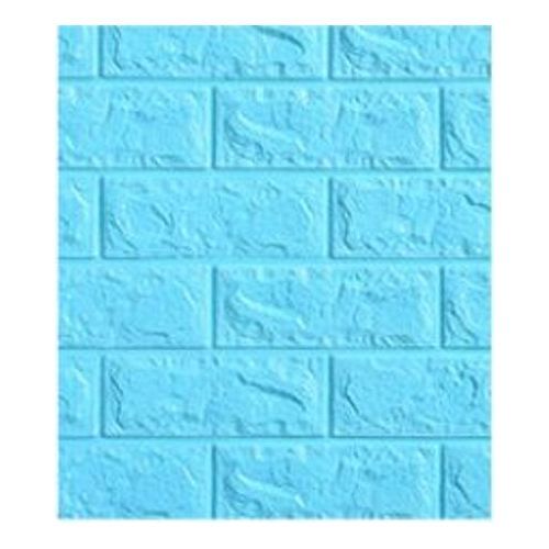 3d Self Adhesive Pe Foam Brick Wallpaper Sticker BLUE