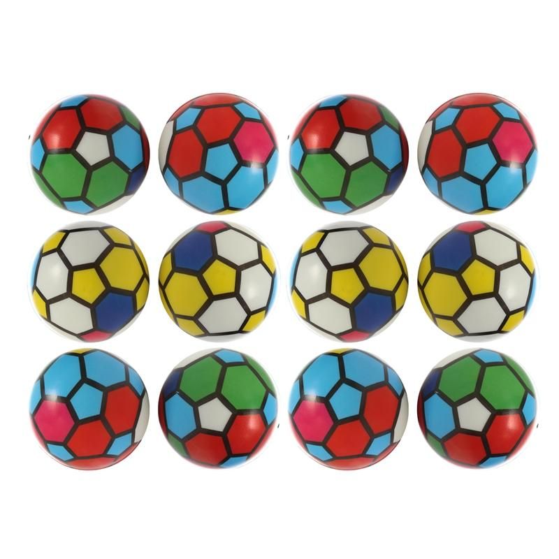 12Pcs Colorful Mini Football Exercise Soft Elasti