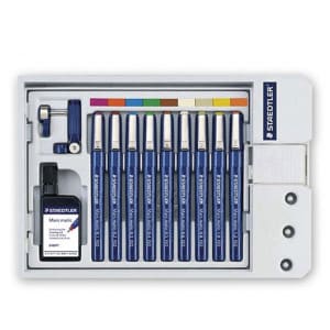 Steadler Technical Marsmatic Pen - Set Of 9