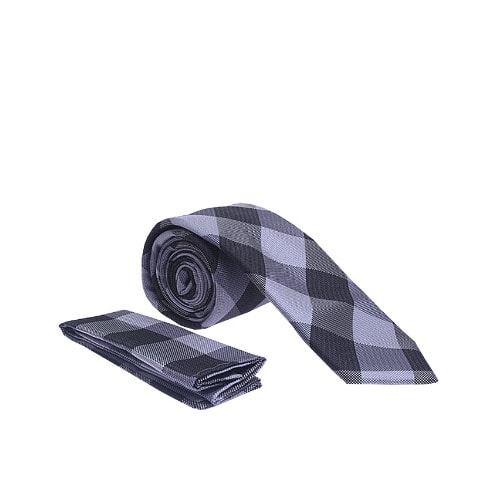 Vissioni Black & Arch Checked Tie