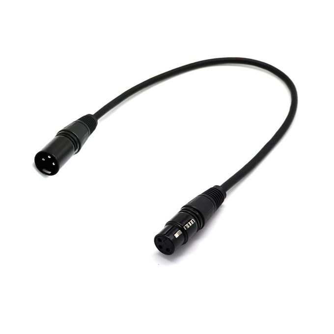 Xlr    Able Mi Rophone Lead Male To Female Extension Mi   Able 1-15M-Black-1Mi