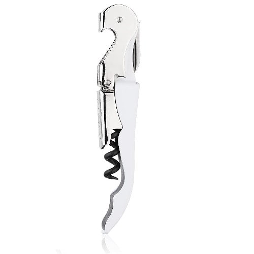 Wine Bottle Opener With Foil Cutter - White