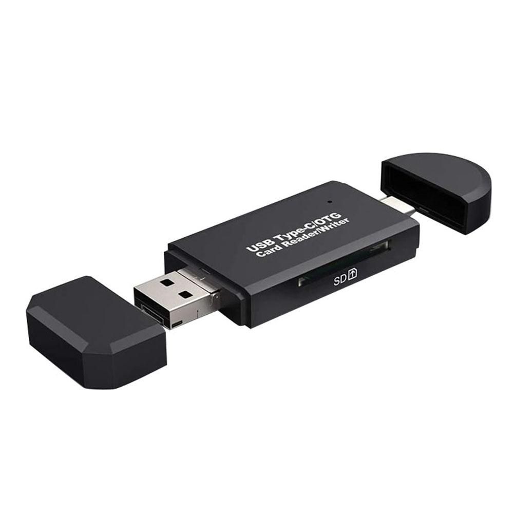 3 in 1 Universal Type C Micro-USB OTG  High Speed-Black