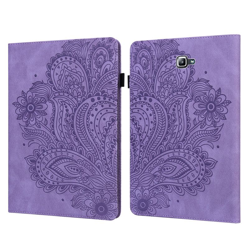 Coque For Samsung Tab A 10.1 2016 Case Emboss Tree Leather