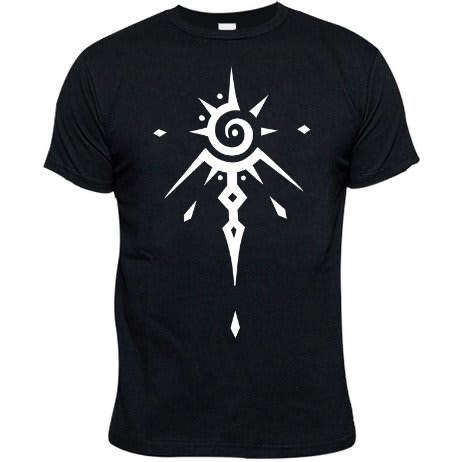 Native Pattern Print TShirt - Black