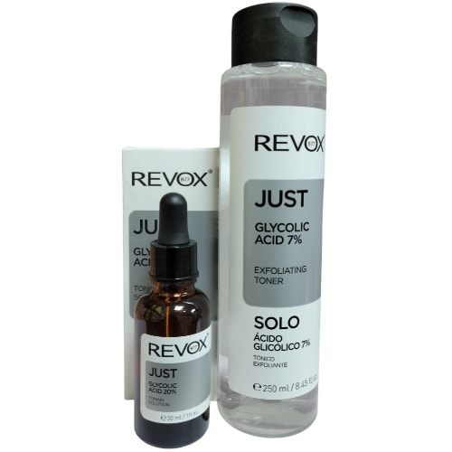 Revox Glycolic Acid Toner 250ml And Revox Glycolic Acid Serum 30ml