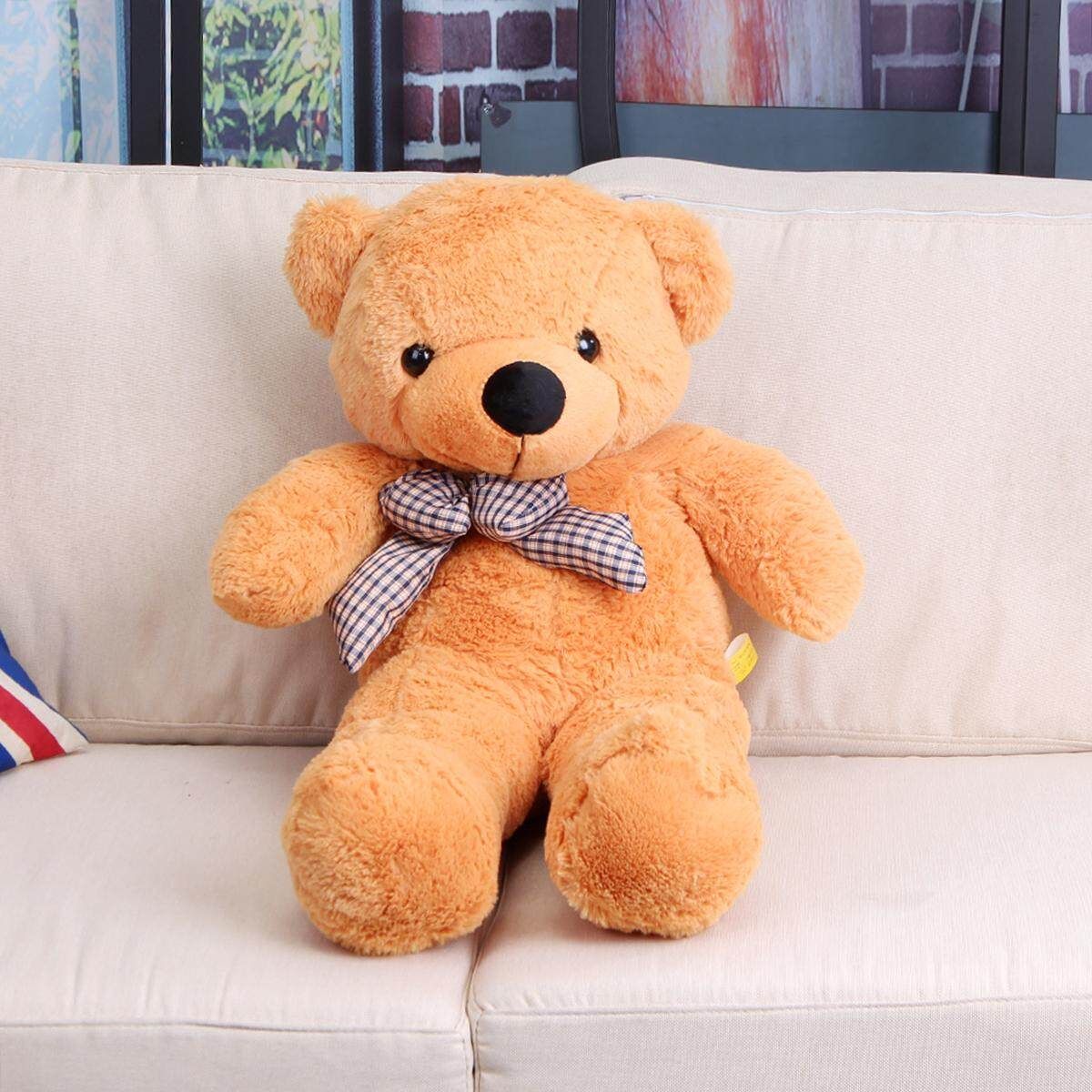 2M Teddy Bears Giant Huge Cuddly Stuffed Plush Animal Doll Brown Christmas Gift Light Brown 60cm Light Brown 60 Cm