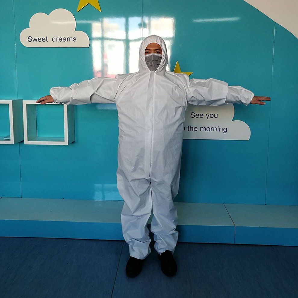 Disposable Lean Laboratory Hospital Isolation Suit