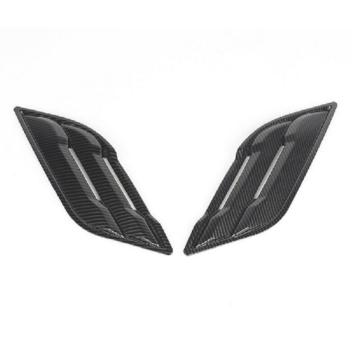 2Pcs Car Front Fender Side Air Vent Cover Trim Air Vent