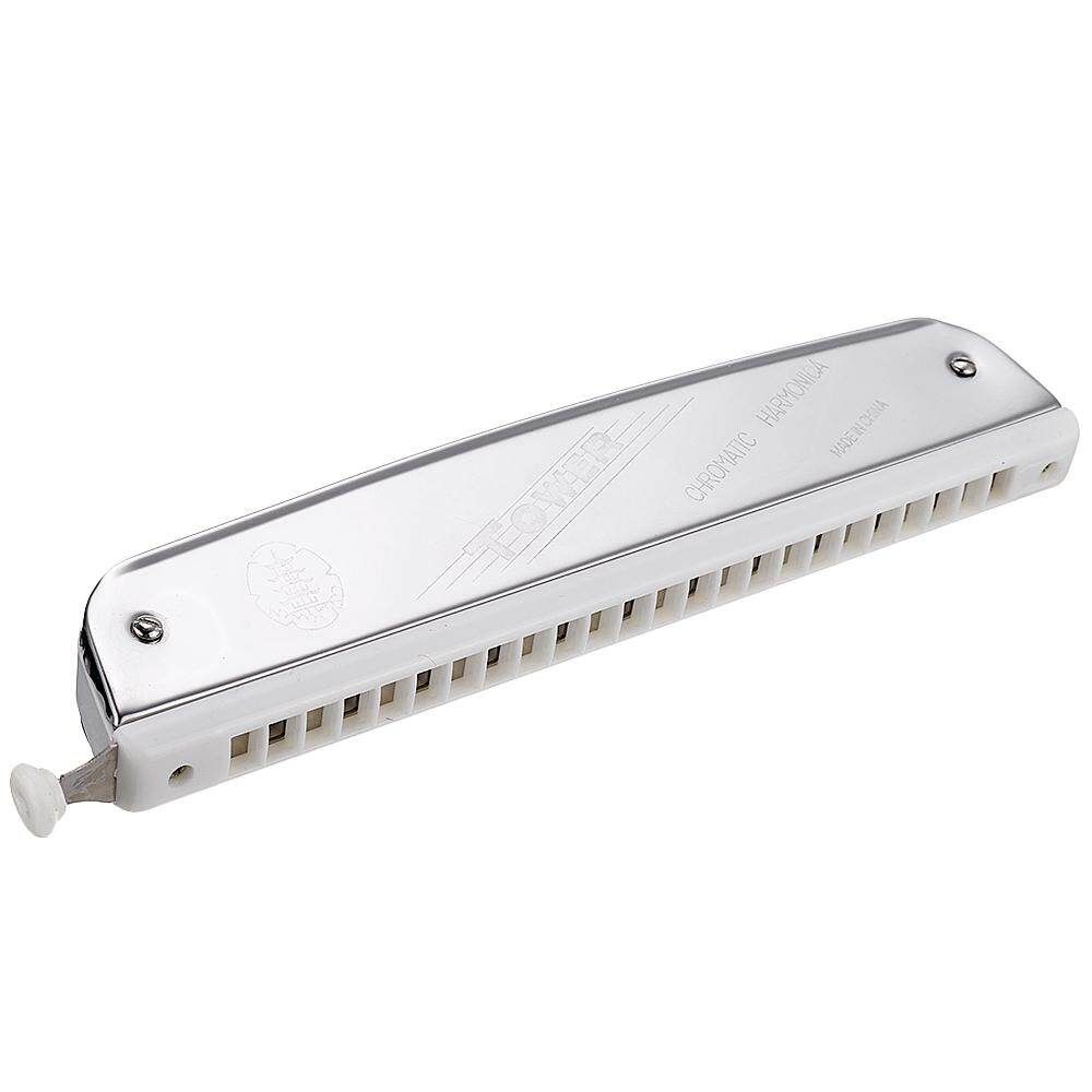 QIMEI M1015 24 Holes Chromatic Harmonica Harp Mouth Organ Key For Adult