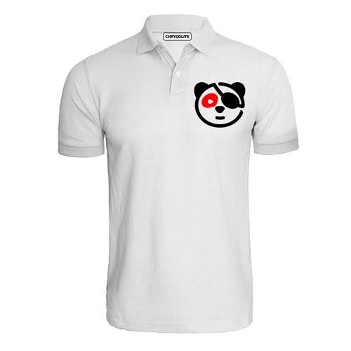 Panda Gang Polo T-shirt - White
