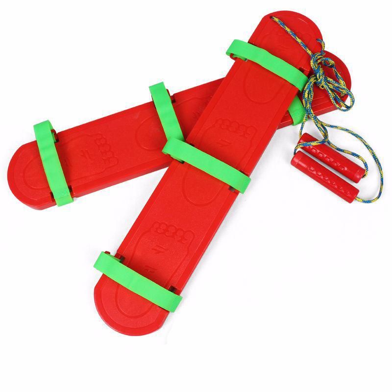 Three-person game shoe treading shoe balancing concerted plate Sports Game Outdoor Toys Kid Cooperation Training Children toy