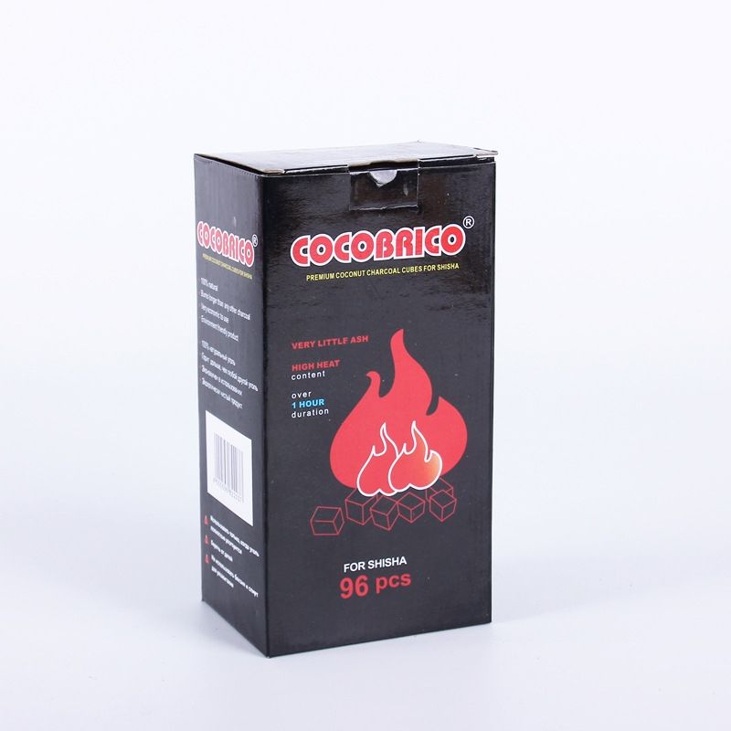Hookah 96Pcs Charcoal For Shisha Hookah Quick-lighting Burn Even