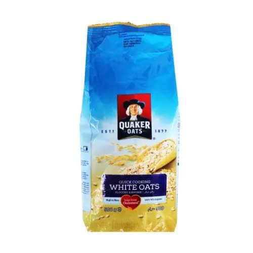 Quaker Quick Cooking White Oats Refill Pack - 500g