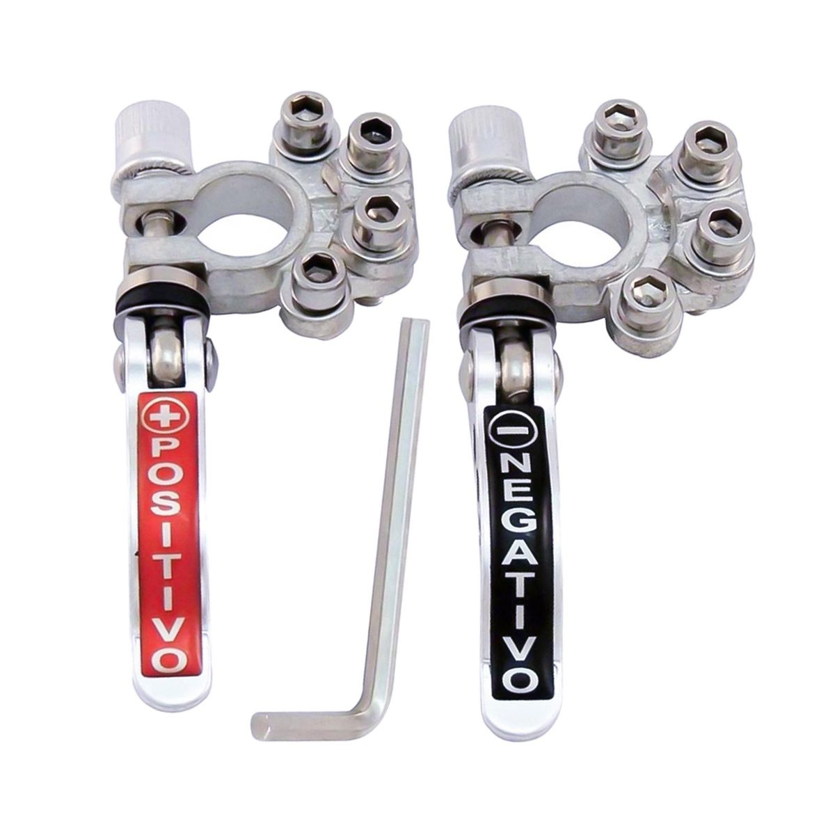 2 Pieces Car Battery Terminal Connectors Quick Release Terminal Clamps
