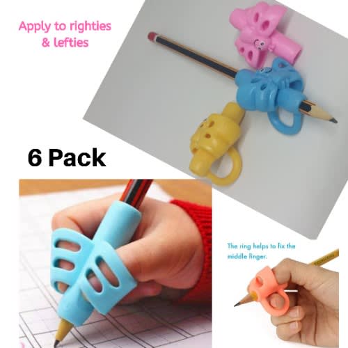 Kids  Silicone  Pencil Writing Grip- 6pcs