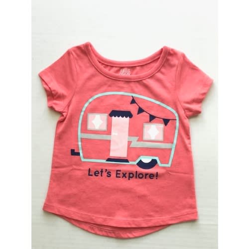 Baby Girl Short Sleeve T Shirt Top - Let's Explore