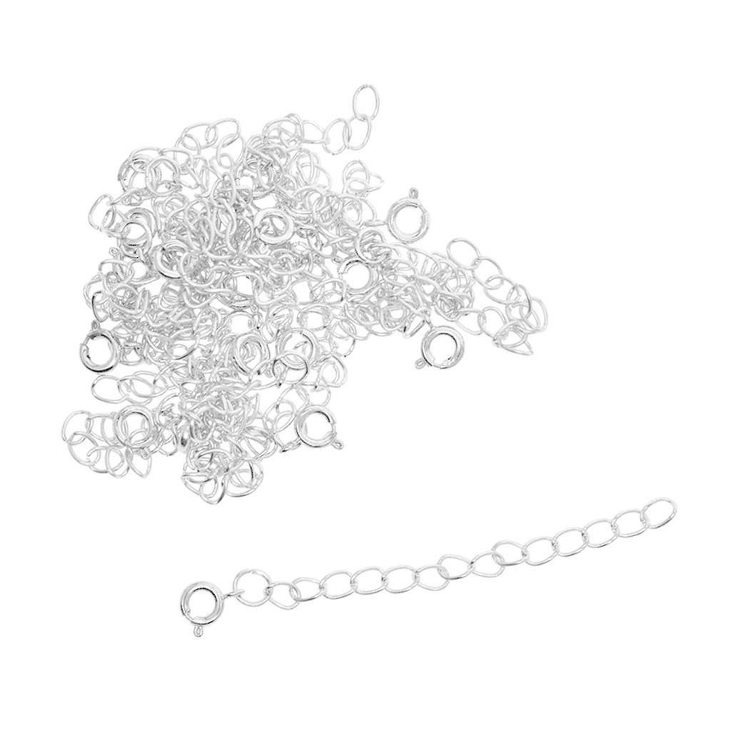 20pcs   Bracelet Extension Chain Necklace Extender With Snap Clasp