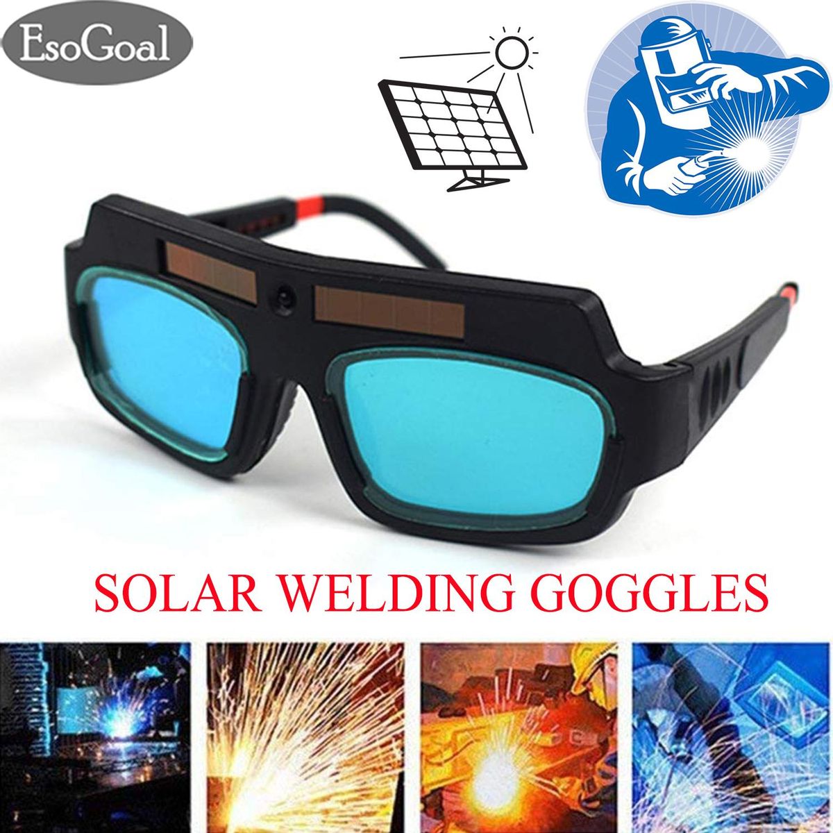 EsoGoal  Eyes Protection Welding Goggl-es Glasses Tools