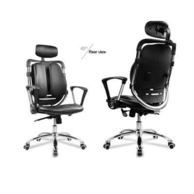 Office Kidney Leather Chair With Headrest