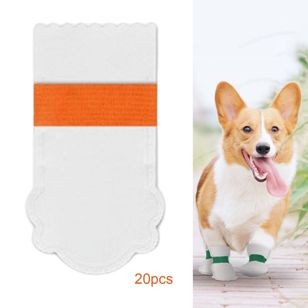 20Pcs Pet Disposable Hoes Cloth Covers Anti Dirty Breathable