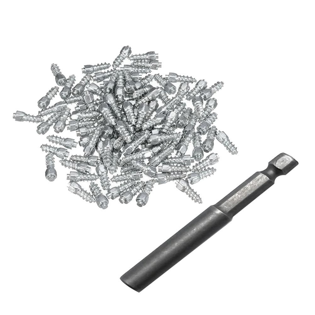 200PCS 9mm Tire Studs Carbide Screw Spikes Anti-Slip