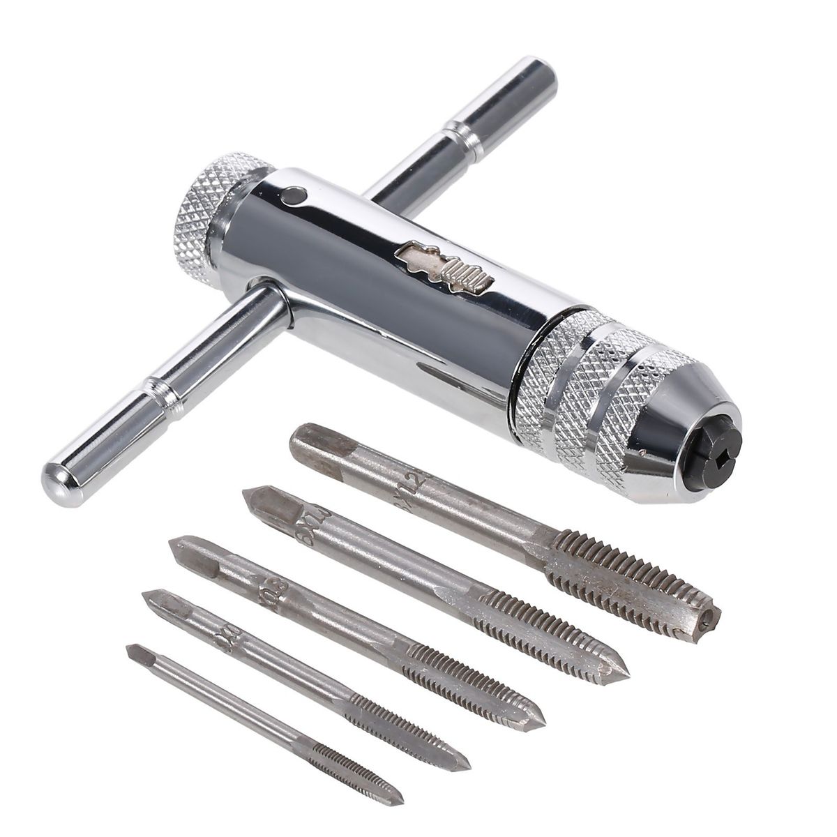 Adjustable T-Handle Ratcheting Tap Wrench Thread Tap Handle