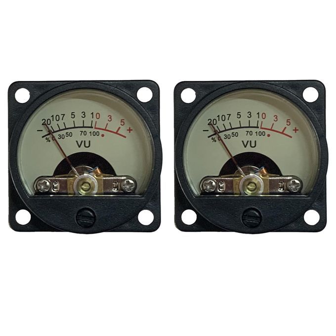 2pcs Analog VU Meter Panel Kit DB Decibel / Level 6V-12V 500uA