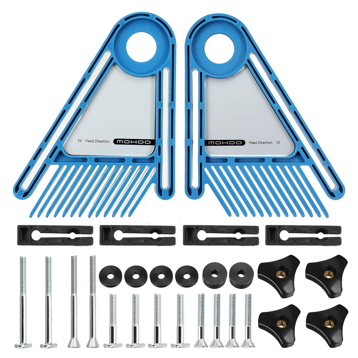 Mohoo Upgraded Double Feather Board Adjustable Woodworking